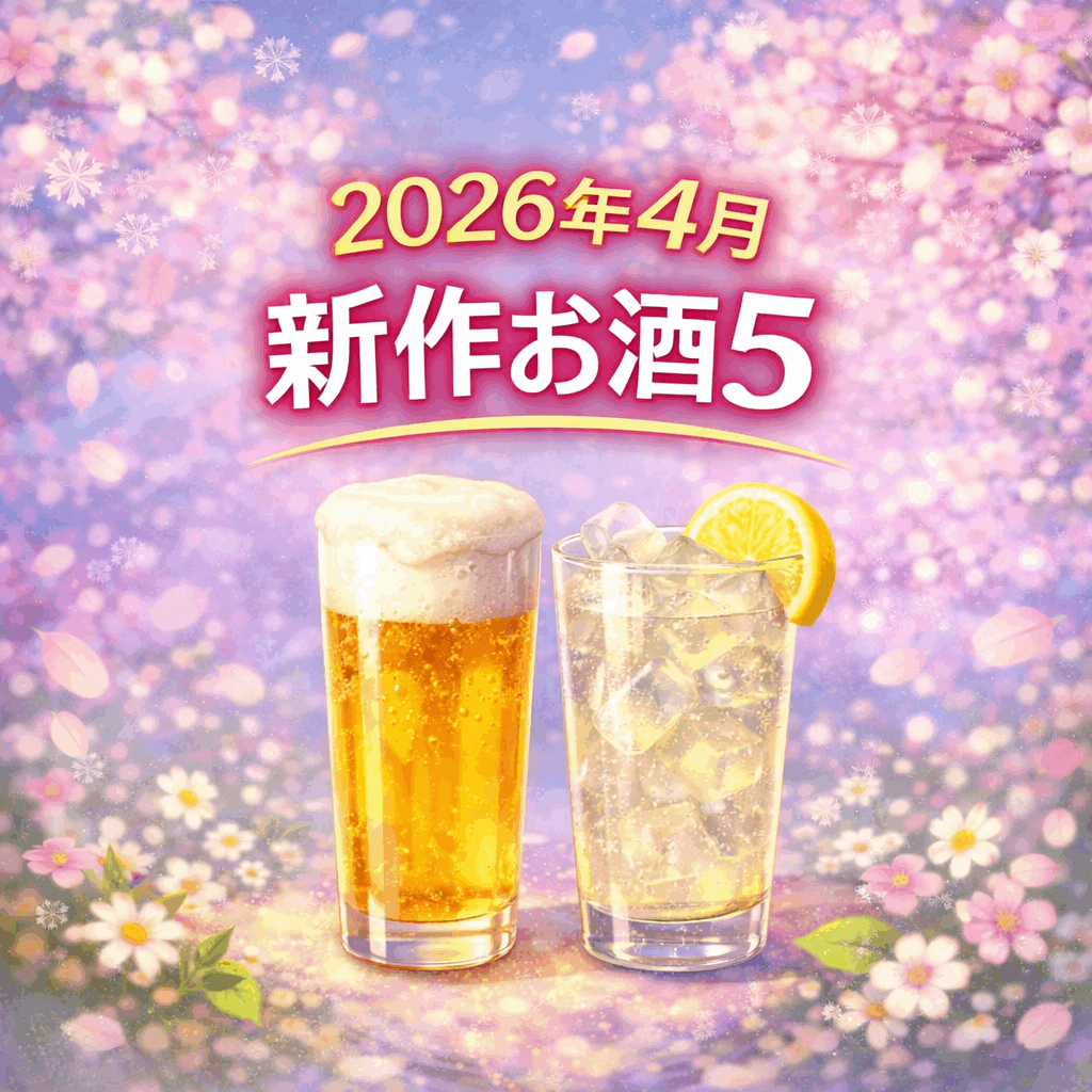 【2026年4月】新作お酒5選|春本番、軽やか&爽快系が主役の1ヶ月 - おうち晩酌ラボ